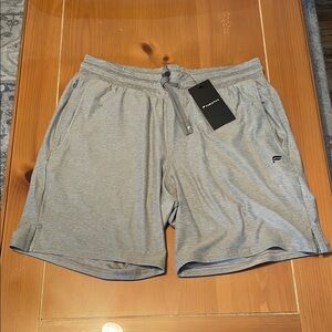 Fabletics Gray Athletic Shorts with Elastic Waistband